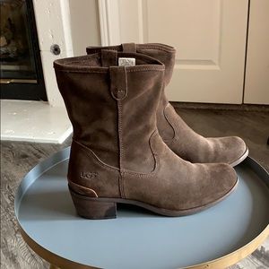 UGG Dark Brown Suede Boots